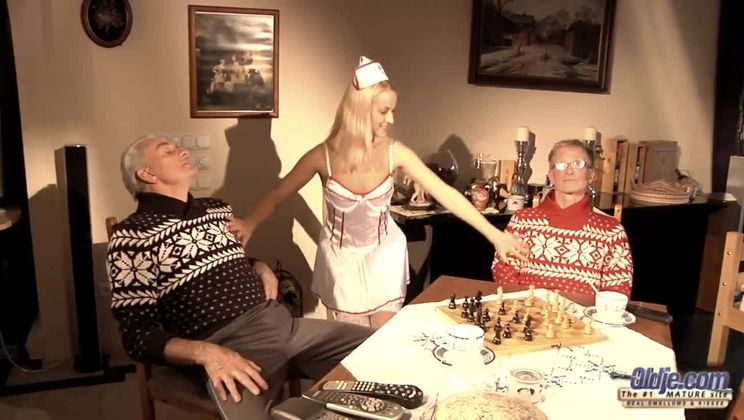 Two Old Dicks For The Nurse