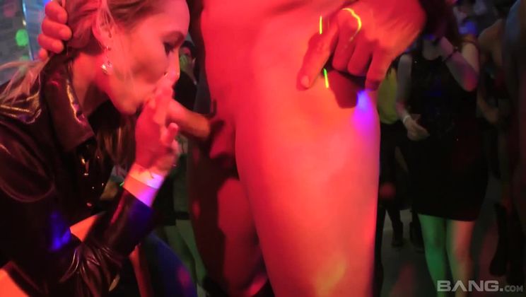 First time tastes for horny housewives at the sex club