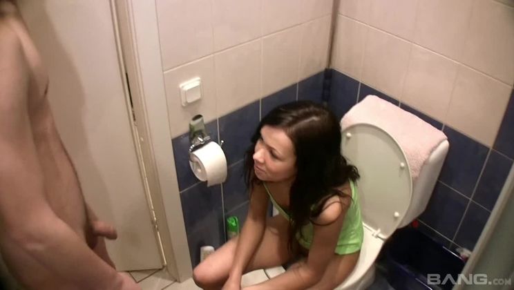 Petite Little HellCat sucks his fingers while he fucks her cunt